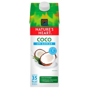 Bebida Nature's Heart coco sin azúcar x946ml