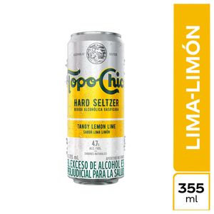 Aperitivo Hard Seltzer Topochico lima limón lata x355ml