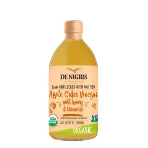 Vinagre De Nigris sidra manzana miel curcuma orgánico x500ml