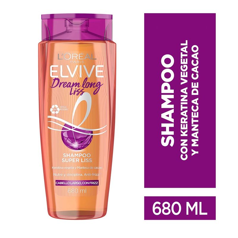 Shampoo Elvive L´Oréal Paris dream long liss 680ml Jumbo