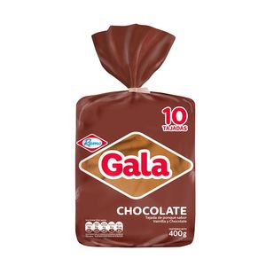 Ponqué Gala bloque chocolate x10 tajadas x400g