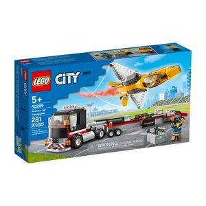 Lego city camión transporte jet acrobático