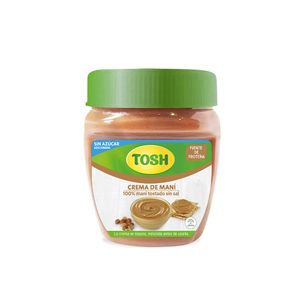 Crema Tosh maní sin azúcar x300g