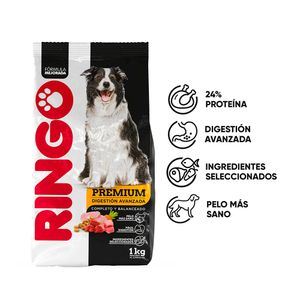 Comida para Perros Ringo Premium raza adultosta x1kg