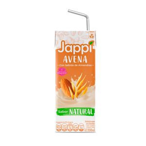 Avena jappi natural bebida almendras x200ml