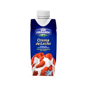Crema de leche San Fernando tetra semientera x330ml