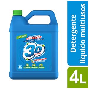 Detergente 3D liquido multiusos x4L