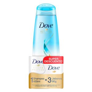 Shampoo Dove Nutritive x400ml + 3 jabones x90g c-u