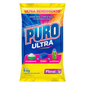 Detergente Puro Ultra florar polvo x4kg