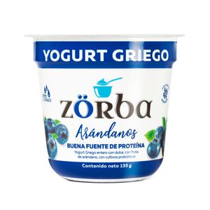 Yogurt zorba griego arandanos x135g