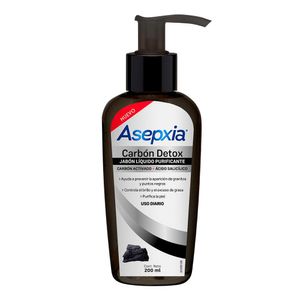 Jabón liquido fácil Asepxia antiacné carbón x200ml