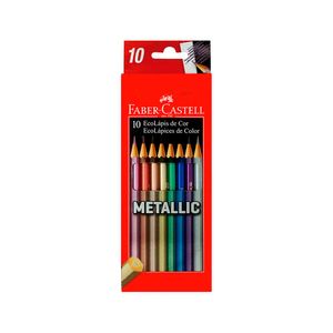 Color metalico x 10  faber castell