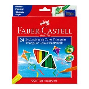 Colores triangulares Faber Castell x24und