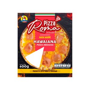 Pizza Romana masa madre mediana Hawaiana x600g