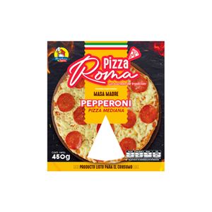 Pizza Romana masa madre mediana Pepperoni x450g