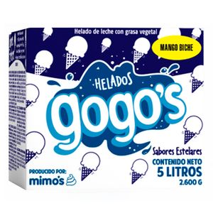 Helado Gogos sabor Mango Biche x5l