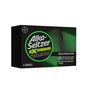 Polvo Alka-Seltzer Efervescente Extreme x4 sobres