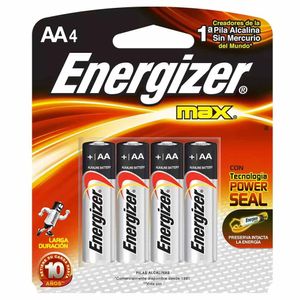 Pila alkalina AA Energizer pilas x 4 und