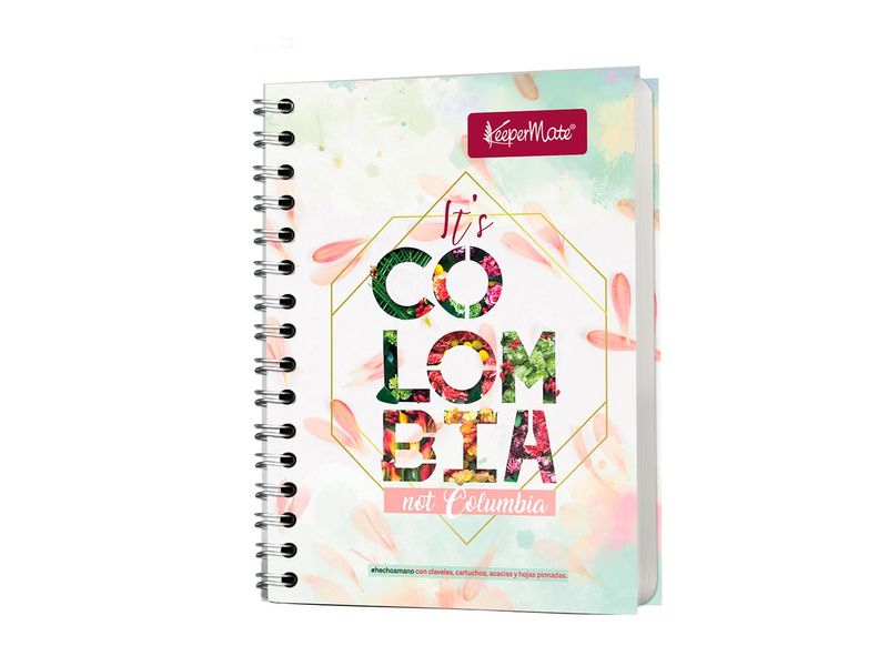 Cuaderno 5 Materias 105 Argollado Pasta Dura Mixto Frases Colombiana Legis  - Tiendas Jumbo