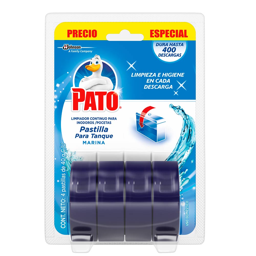 Limpiador pasti w.c. tanque azul 40 gr x 2 un pato - Ofimarket