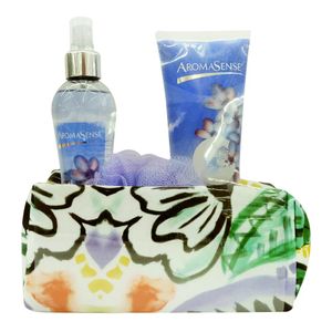 Estuche Aromasense splash Francia  x  240 ml  + crema claro de luna  x  220  ml  + esponja