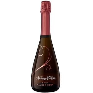 Vino Navarro Correas espumoso brut malbec rose x 750ml
