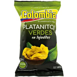 Platanitos Colombia salado x 80g