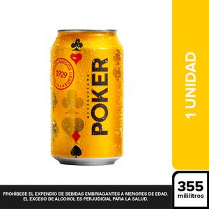 Cerveza Poker lata x355ml