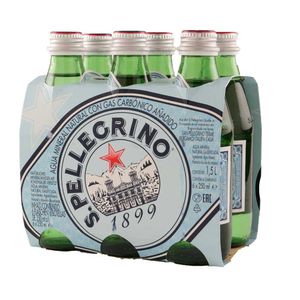 Agua mineral San Pellegrino x 250 six pack