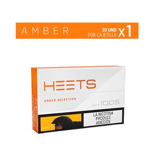 Tabaco Heets sin combustion label ambar x20und