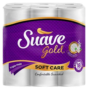 Papel higienico suave gold soft care x18und.