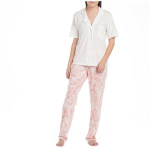 Pijama Pantalon y Camisa Botones Manga Corta Mujer Yourban