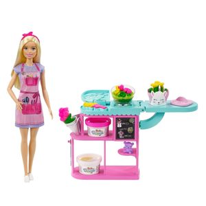 Muñeca Barbie Careers Set tienda de flores