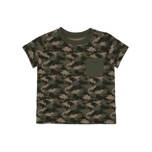 Camiseta Manga Corta en Algodón Bebito Verde Camuflado BENNY