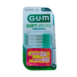 Palillos Gum dentales suaves x40
