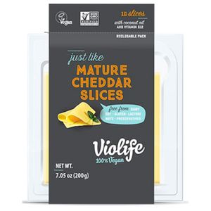 Lonchas de queso Violife vegano tipo cheddar x10und x200g