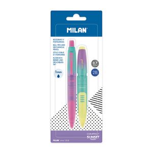 Blíster bolígrafo + 1 portaminas Sunset Milán