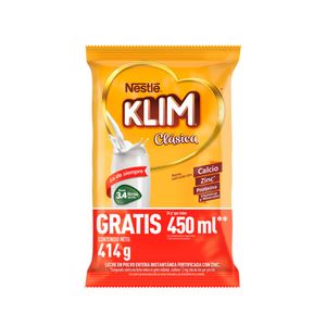 Leche en polvo Klim clásica x360g gratis 54g