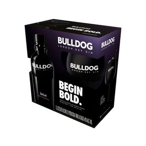 Ginebra bulldog x750 ml + copa