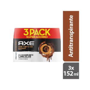 Desodorante antitranspirante Axe Dark Temptation x3und x152ml c-u