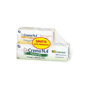 Crema No4 antipañalitis naturals x90g + multiusos x30g