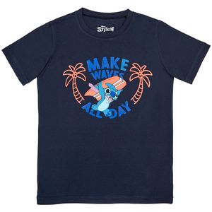 Camiseta m/c color azul STITCH