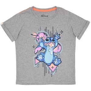 Camiseta moda  m/c color gris STITCH