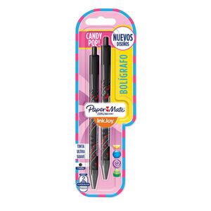 Bolígrafo Kilometrico Candy Pop! Negro x2