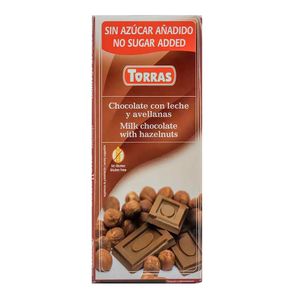 Tableta Torras Chocolate negro Avellanas x 75g