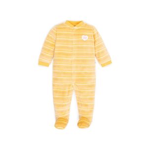 Pijama entera en Algodón Bebita Amarillo Rayas SUEÑO NIÑA