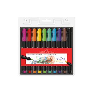 Plumones supersoft Faber Castell x10und