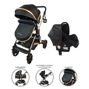 Coche bebe moises travel fj ts negro Happy Baby