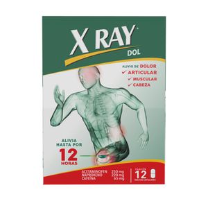 Analgésico X Ray dol articulaciones x 12 tabletas