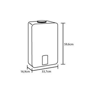Calentador Haceb Modulante A Gas De 10 Litros, Tiro Forzado